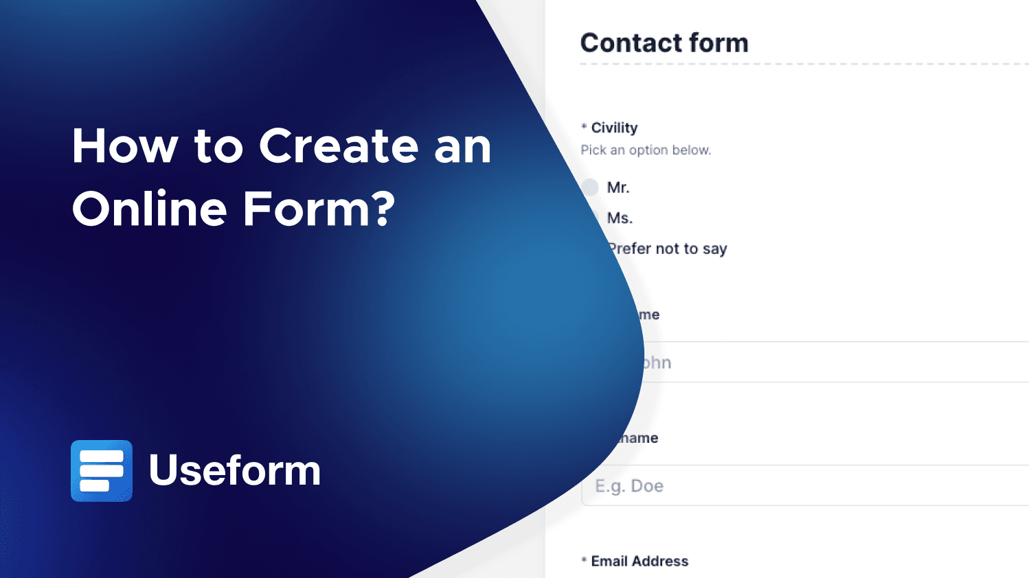 How to Create an Online Form?