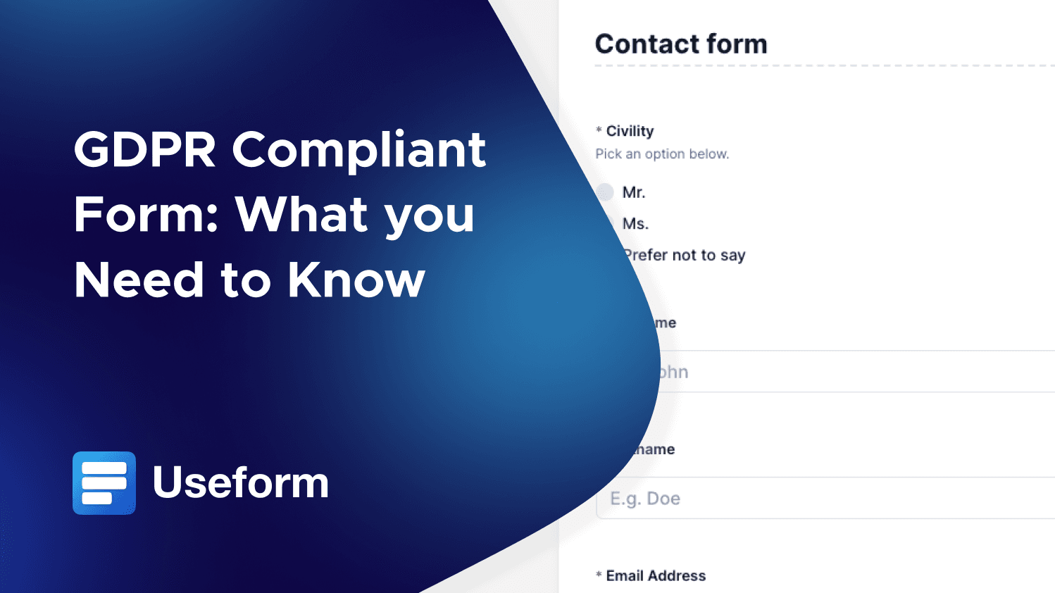GDPR Compliant Form: What you Need to Know
