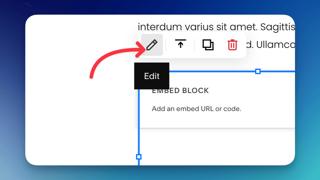 Enter the Edit menu