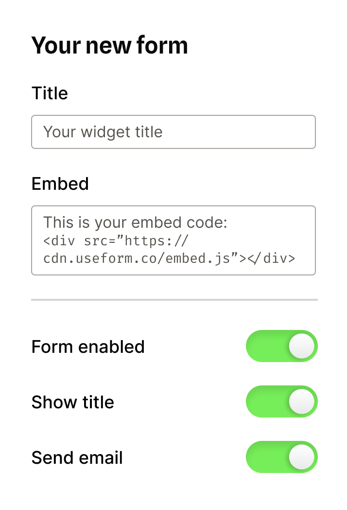 Customize your widget